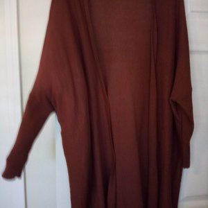 MNG Mango Linen Dolman Open Cardigan